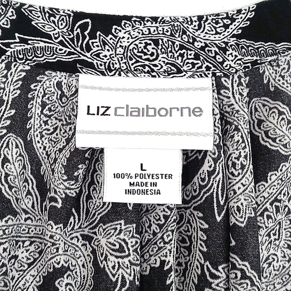 Women's Liz Claiborne blouse sz L - Picture 7 of 8
